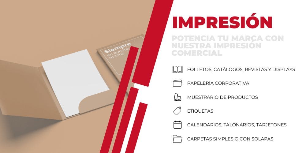 Impresión comercial en Laboral Gráfica. Servicios de impresión gráfica en Alicante.